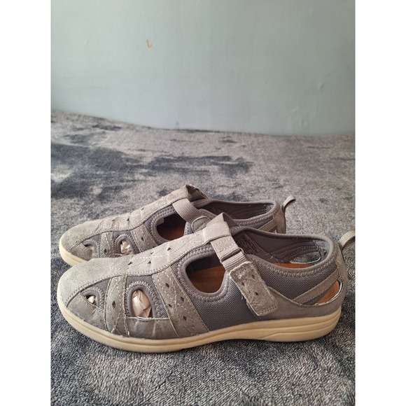 Earth Origins Effie Mary Jane Shoes Womens 11 Grey Adjustable ‎ Outdoor Comfort - Picture 4 of 13